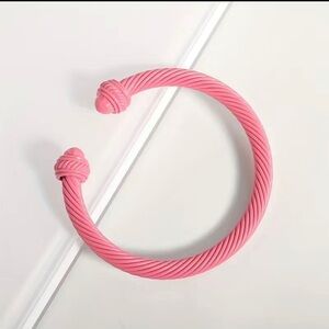 Twisted wire bracelet.